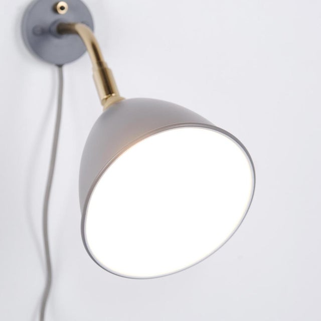 Gold Bestlite BL7 Wall Lamp in Brass and Grey by Robert Dudley Best for Gubi For Sale - Image 8 of 11