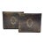 1950’s Faux Leather Gold Pressed Bookends- A Pair For Sale