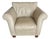 Italsofa by Natuzzi Beige Leather Arm Chair For Sale