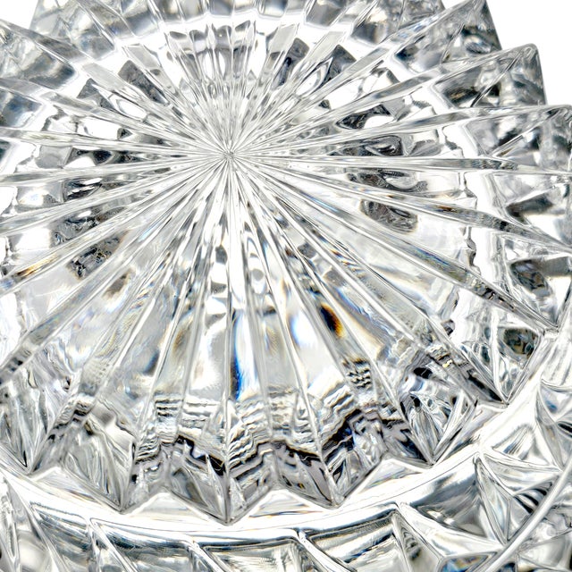 Mikasa “Rainier” 9-Inch Heavy Cut Crystal Swirl Centerpiece Bowl – Japan For Sale - Image 12 of 12