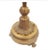 Louis XVI antique bronze base with three lights French Bouillotte table lamp. Great looking red Tole shade with hand...