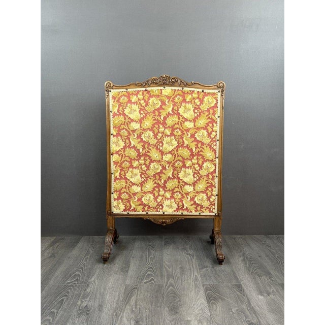 19th Century Wooden Fireplace Screen with Tapestry For Sale - Image 11 of 11
