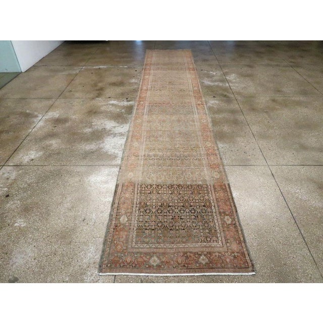 Galerie Shabab Collection Early 20th Century Persian Senneh Malayer Long Runner For Sale - Image 4 of 10