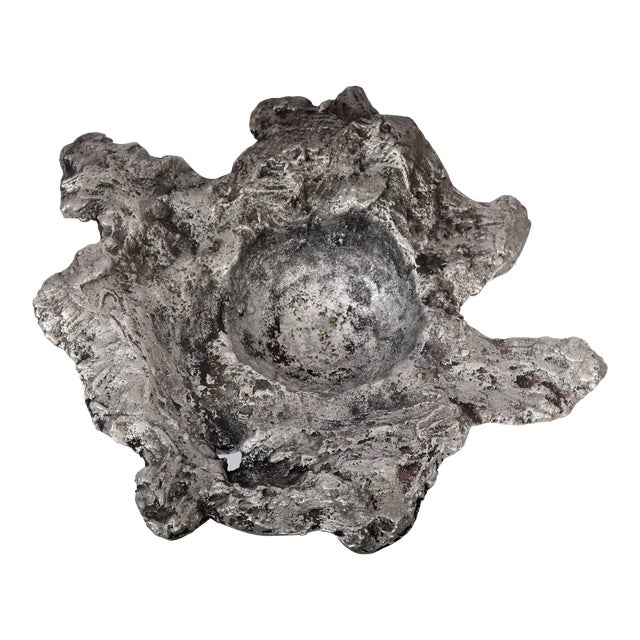 Paul Evans Freeform Cast Aluminum "Crater" Dish, circa 1960 For Sale