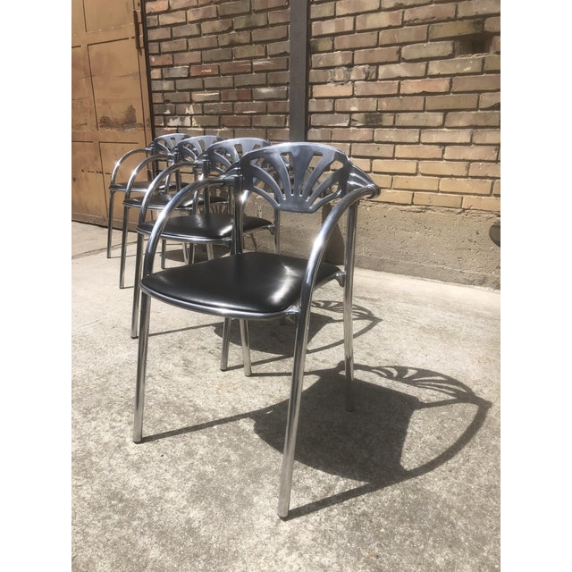 Postmodern Alisea Armchairs by Lisa Bross for Studio Simonetti, Italy, 1980s, Set of 4 For Sale - Image 18 of 18