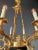 Small Brass Empire Lustre Chandelier in Antique Gold Finish For Sale - Image 6 of 12