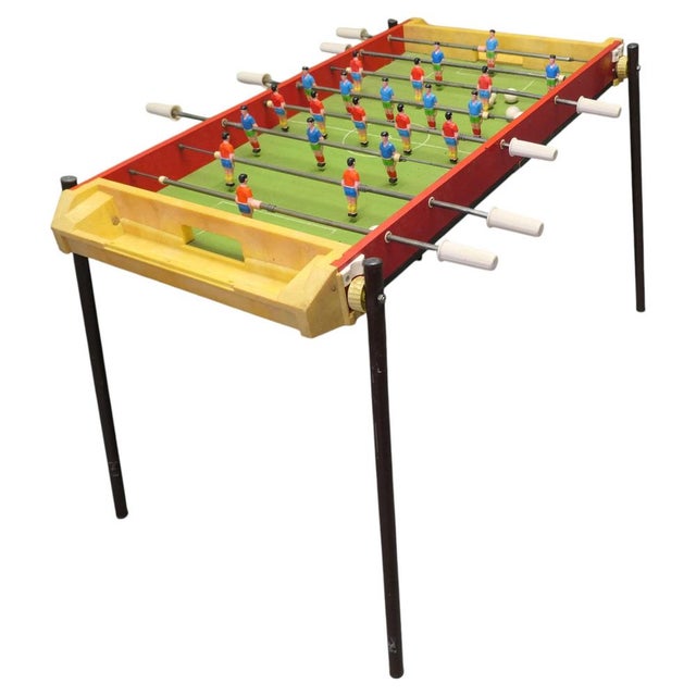 Brown French Football Game Table, 1950 For Sale - Image 8 of 8