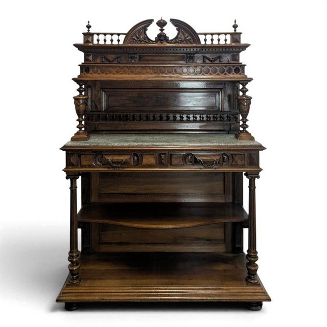 Renaissance Serving Cart in Solid Walnut For Sale - Image 14 of 14