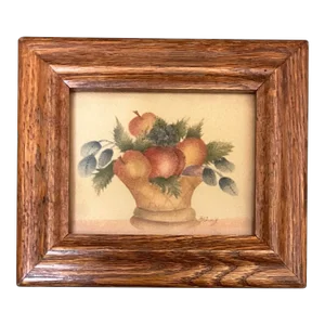 1970s Original Theorem Folk Art Painting