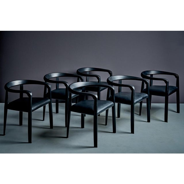 Vintage Italian Miss Chairs by Afra & Tobia Scarpa for Molteni, 1980s, Set of 6 For Sale - Image 12 of 15