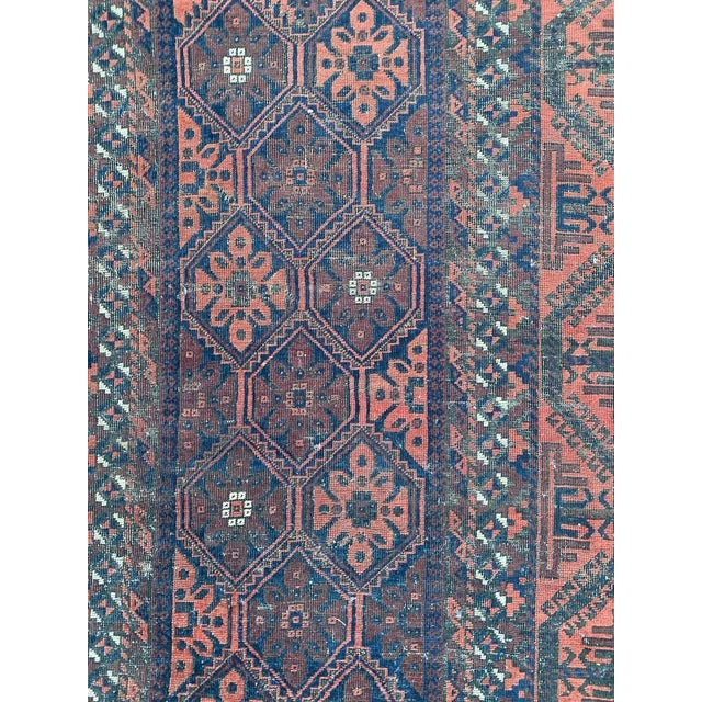 Textile Antique Distressed Baluch Afghan Rug, 1890s For Sale - Image 7 of 18