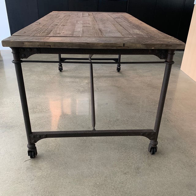 Restoration Hardware Flatiron Dining Table Chairish