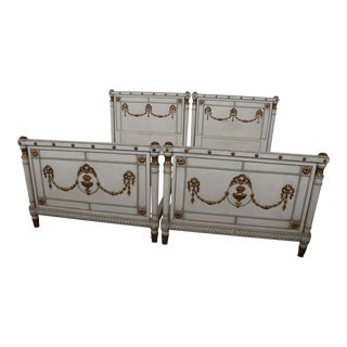 Louis XVI Style Twin Beds/Pair For Sale