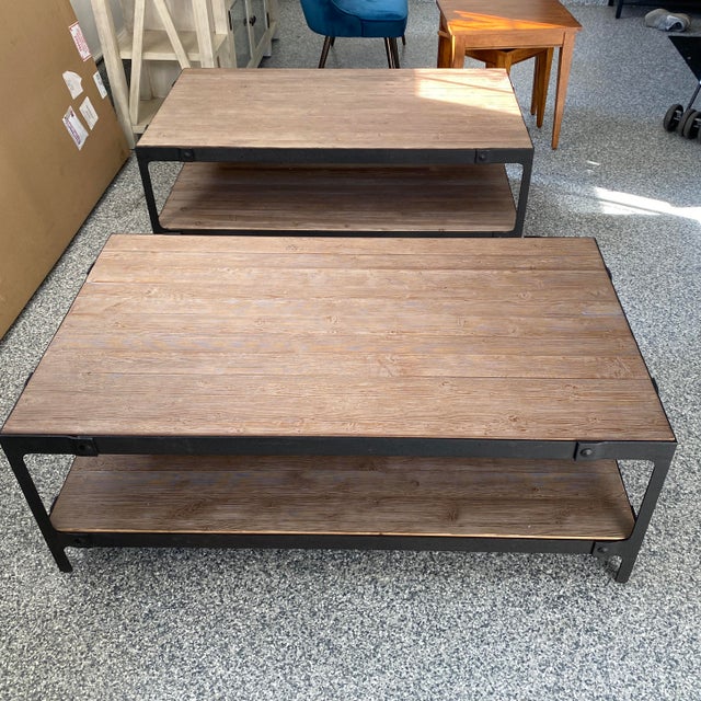 Pottery Barn Clint Reclaimed Wood Coffee Table Chairish