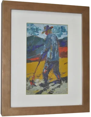 Man in Fields by Werner Philipp