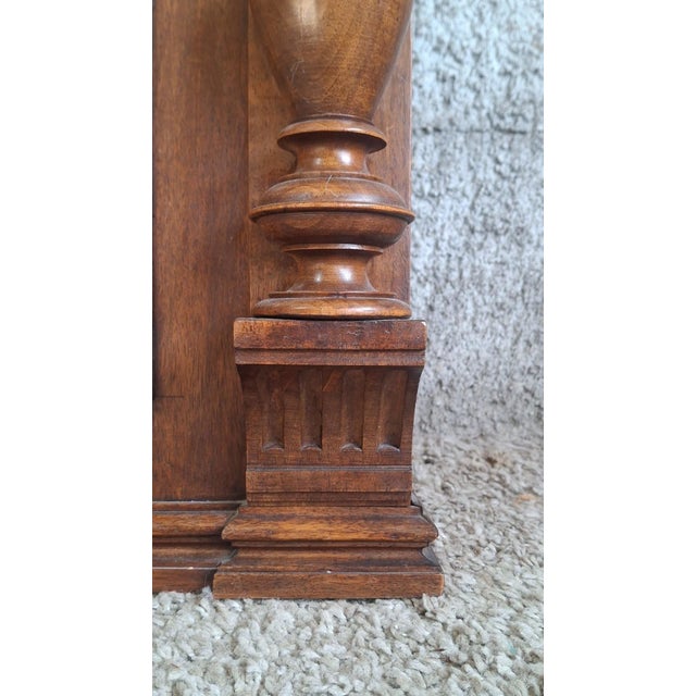 Wood Large 19th Century Louis XVI Carved Wooden Trumeau Mirror For Sale - Image 7 of 12