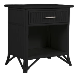 Aruba One-Drawer Nightstand - Black