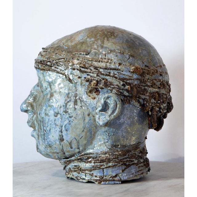 Metal Sea Glazed Refractory and Iron Sculpture, 2010s For Sale - Image 7 of 17