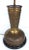 Incised Brass Table Lamp With Wood Base For Sale - Image 4 of 10