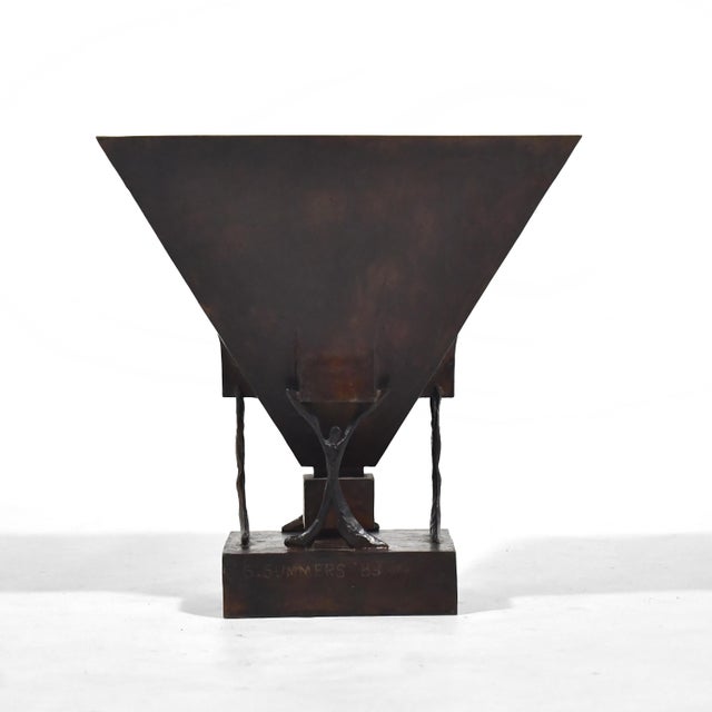 Bronze Gene Summers Bronze F4 Side Table For Sale - Image 8 of 9