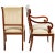 Traditional Late 20th Century Set of 6 Kindel National Trust Mahogany Federal Style Dining Chairs with Silk Fabric For Sale - Image 3 of 7