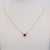 Mozambique Ruby Necklace With Earth-Mined Diamond Accents: Solid 14k Gold, 5mm For Sale - Image 4 of 8