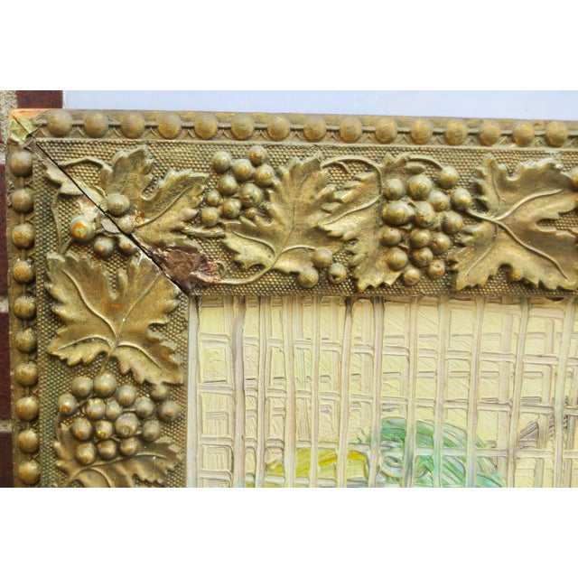 Hunt Slonem, "Emerald Toucanettes" oil painting, 1980's on panel with artist-selected framing, exhibit label on the...