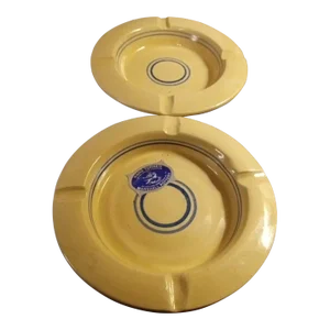 1980s Pair of Hand Turned Artisan Marshall Pottery Stoneware Ashtrays