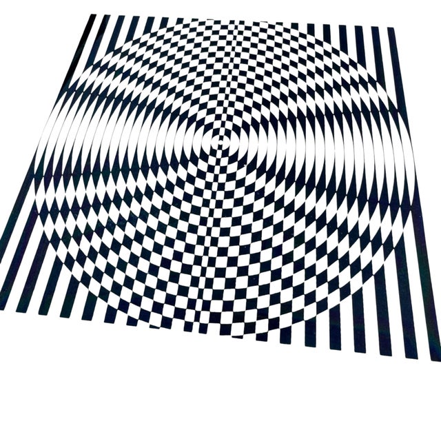 Mid Century Modern Op Art Framed Mirrors- Set of 4 For Sale - Image 9 of 12