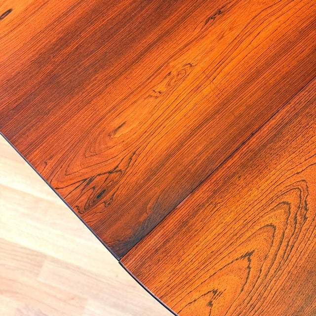 Danish Round Dining Table in Santos Rosewood For Sale - Image 6 of 12