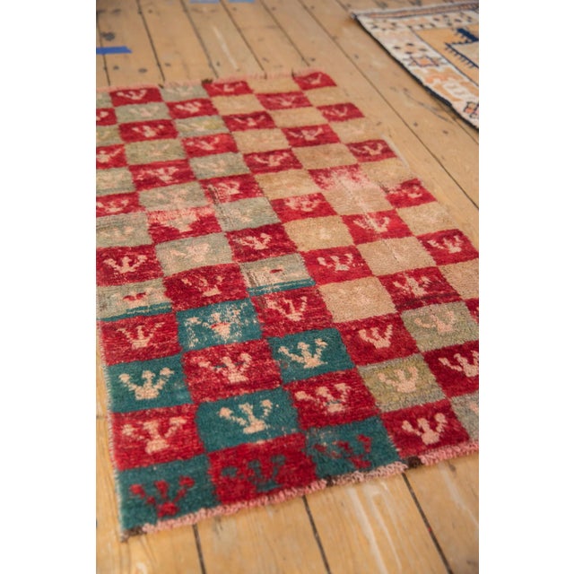 Red Vintage Distressed Tulu Rug - 2'4" X 3'9" For Sale - Image 8 of 10