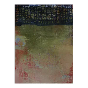 Contemporary Abstract Oil on Paper Painting "The Architect 3" by Yari Ostovany