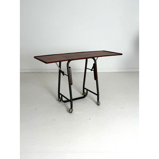 Danish Typewriter Desk in Teak, 1960s For Sale - Image 4 of 10
