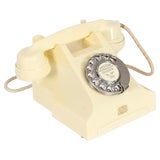 Vintage Ivory Colour 356 Telephone from Siemens, 1950s For Sale