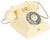 Vintage Ivory Colour 356 Telephone from Siemens, 1950s For Sale