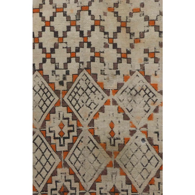 Moroccan Beni Ourain Rug - 6'1" X 13'8" Ft For Sale - Image 4 of 5