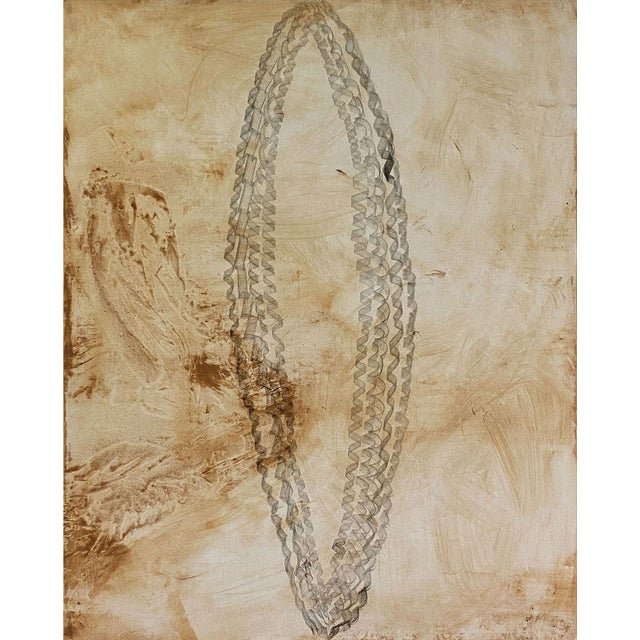 2020s Contemporary Abstract Soil and Charcoal on Canvas "Curiosity" by Paul Landauer For Sale - Image 5 of 8