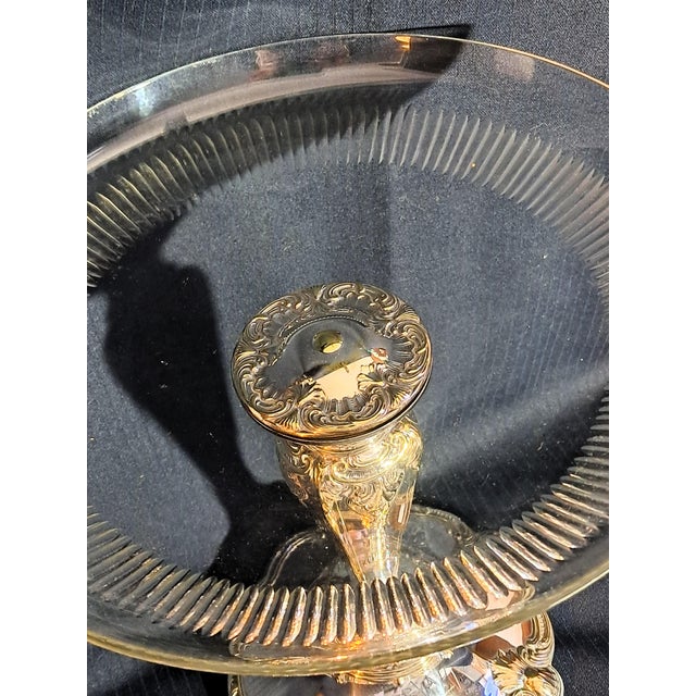Silver-Plated and Cut Glass Tazza from WMF, 1910-1924 For Sale - Image 4 of 10
