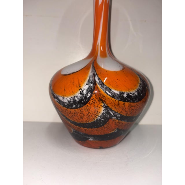 Red Opal Glass Vase, 1950 For Sale - Image 8 of 10