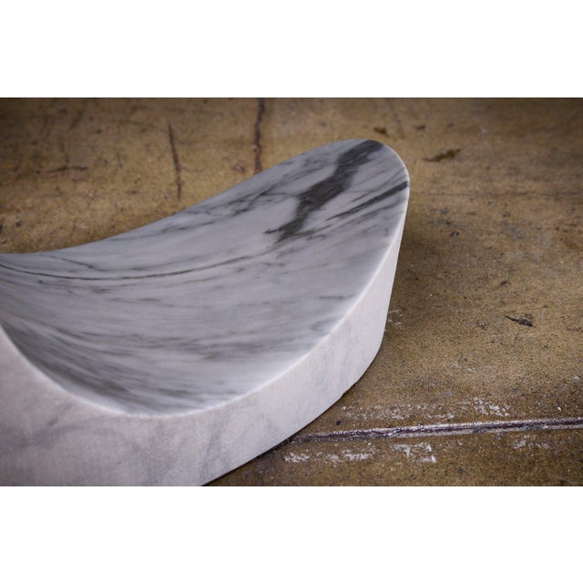 Stefan Gulassa Solid Marble 'C' Side Table For Sale In Los Angeles - Image 6 of 6