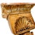 Gold Vintage Neoclassical Gold Gilt Ram Head Wall Bracket Shelf & Corbel Wall Pocket Planter For Sale - Image 8 of 10