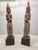 Wood Antique Carved Burmese Monastic Attendant on Pedestal Base - Set of 2 For Sale - Image 7 of 11