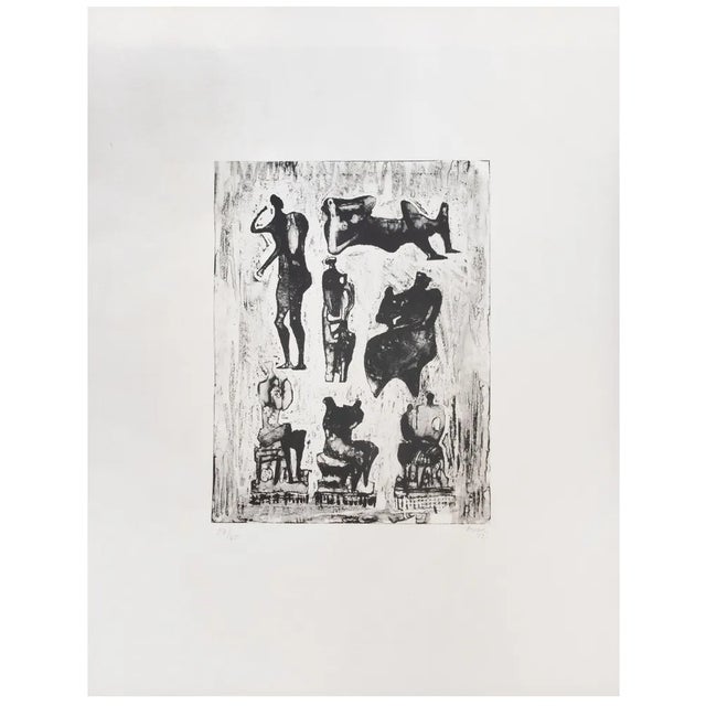 Henry Moore, Seven Sculptural Ideas, Lithograph, 1973 For Sale