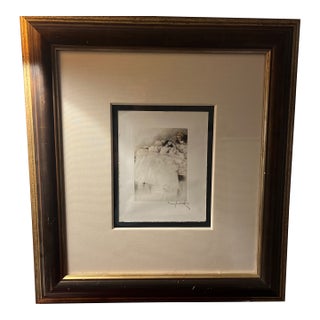 Signed Louis Icart “Feeling Faint” Original Etching on Paper / Limited to 175 Impressions For Sale