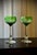 Green Massenet Crystal Hock Glasses by Saint-Louis, 1920, Set of 2 For Sale - Image 6 of 16