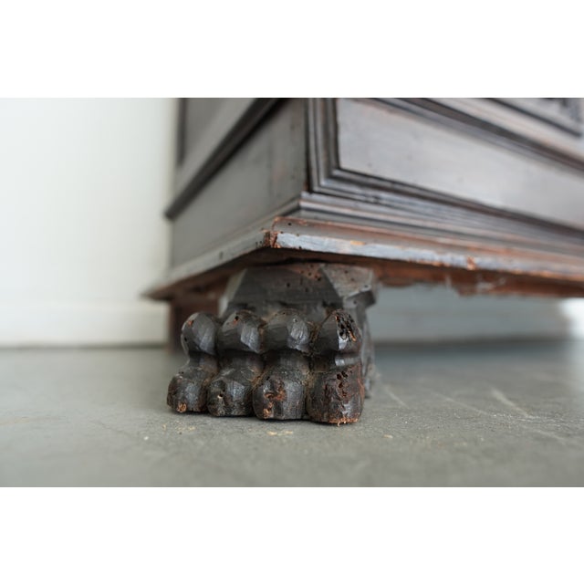 Antique Italian Renaissance Revival Walnut Buffet For Sale - Image 14 of 17