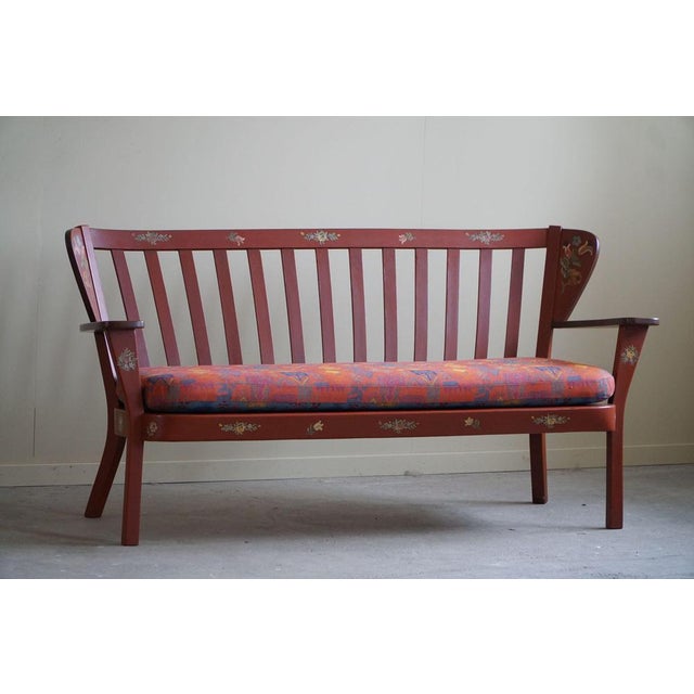 Danish Modern Model Canada Painted 3-Seater Sofa from Fritz Hansen, 1939 For Sale - Image 11 of 15