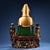 Asian Late 19th Century Polychrome Bronze Guanyin Statue With Attendants, 3.3kg For Sale - Image 3 of 8