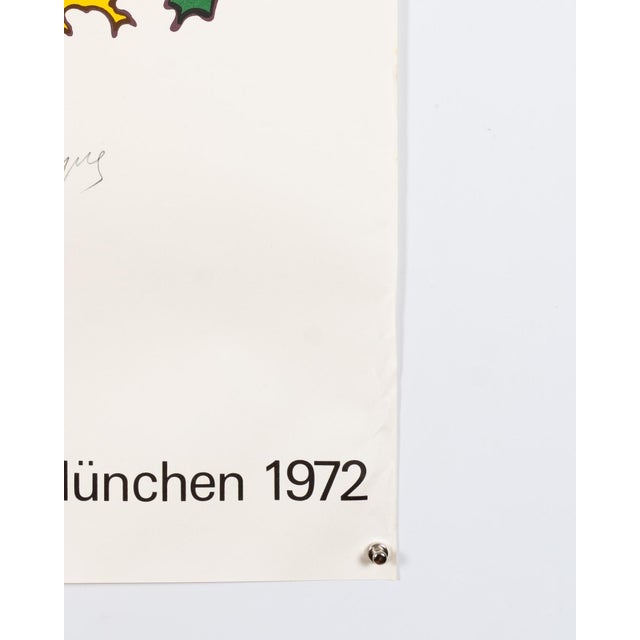 1970s Lithograph Munich Olympics 1972 Poster from Charles Lapicque, 1971 For Sale - Image 5 of 9