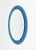 Blue Mid-Century Blue Oval Wall Mirror attributed to Antonio Lupi for Cristal Luxor, Italy, 1960s For Sale - Image 8 of 14